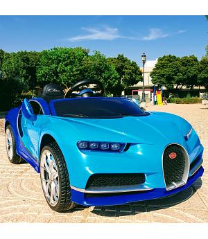 COCHE PARA NIÑOS BUGATTI CHIRON 12V, AZUL, MANDO PADRES - INDA390-RA-HL318.NO